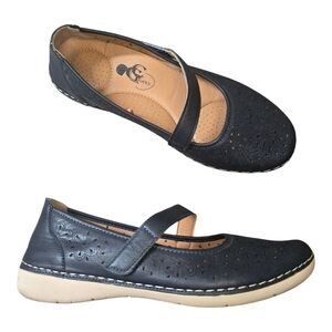 GC Shoes Women's Navy Blue Laurel Mary Jane Flats size 10